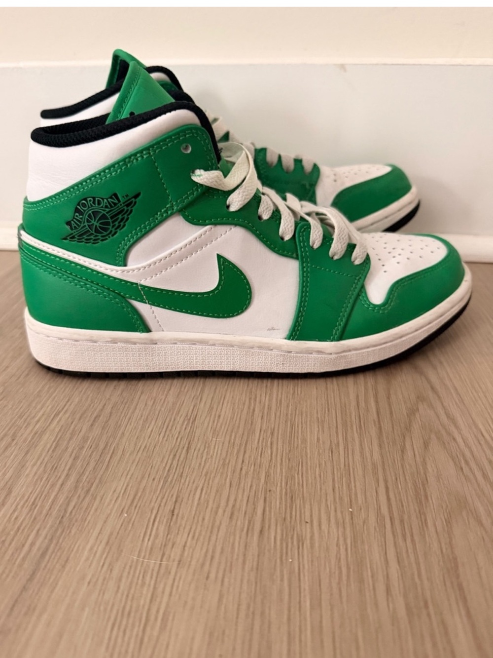 Jordan Mid-Top Sneakers in Green and White